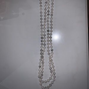 Long pearl necklace